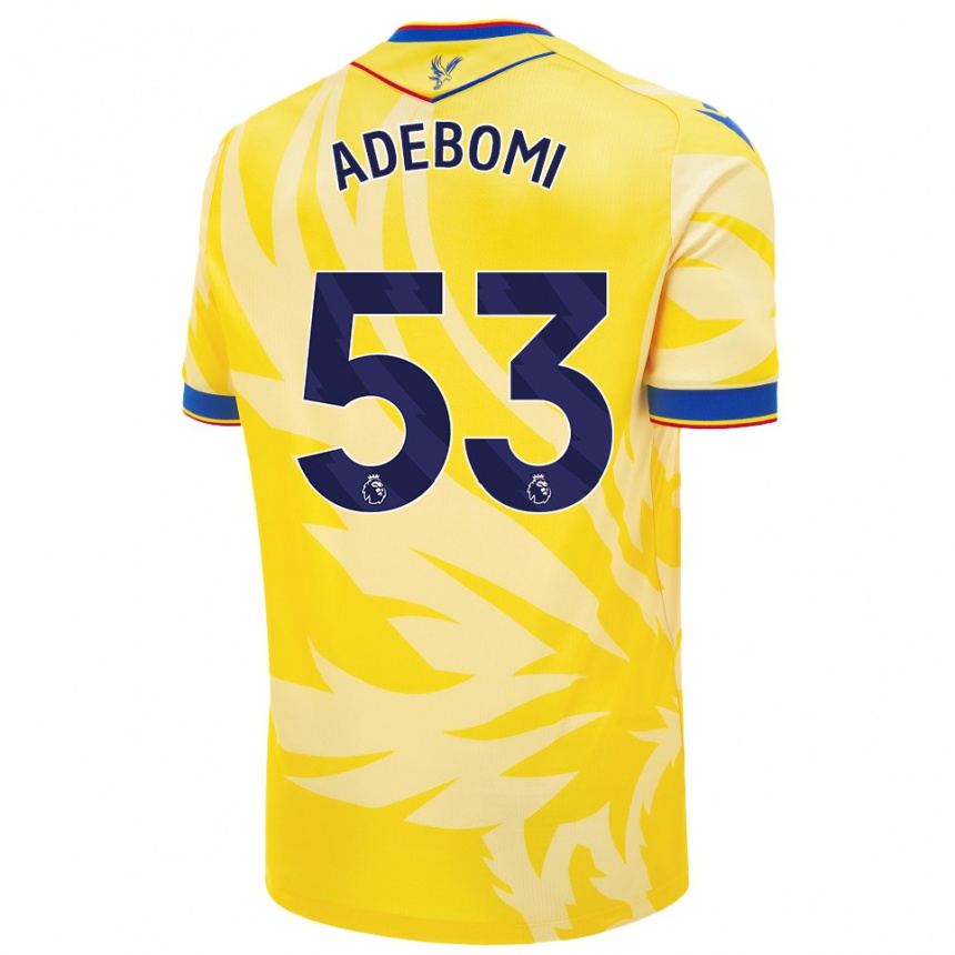 Enfant Football Maillot Ademola Ola Adebomi #53 Jaune Tenues Extérieur 2024/25 Canada