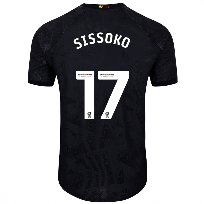 Kids Football Moussa Sissoko #17 Black White Away Jersey 2024/25 T-Shirt Canada