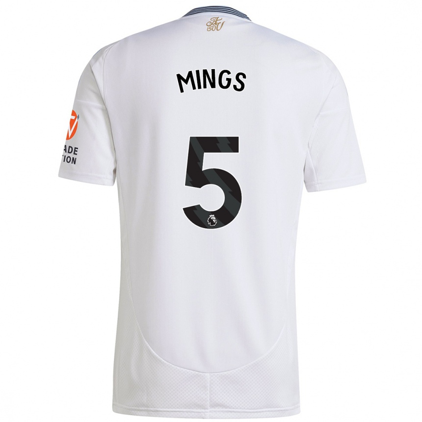 Enfant Football Maillot Tyrone Mings #5 Blanc Tenues Extérieur 2024/25 Canada