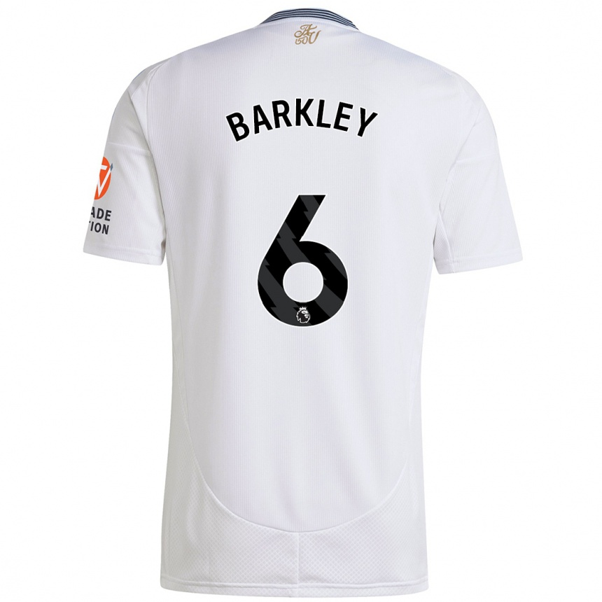 Enfant Football Maillot Ross Barkley #6 Blanc Tenues Extérieur 2024/25 Canada