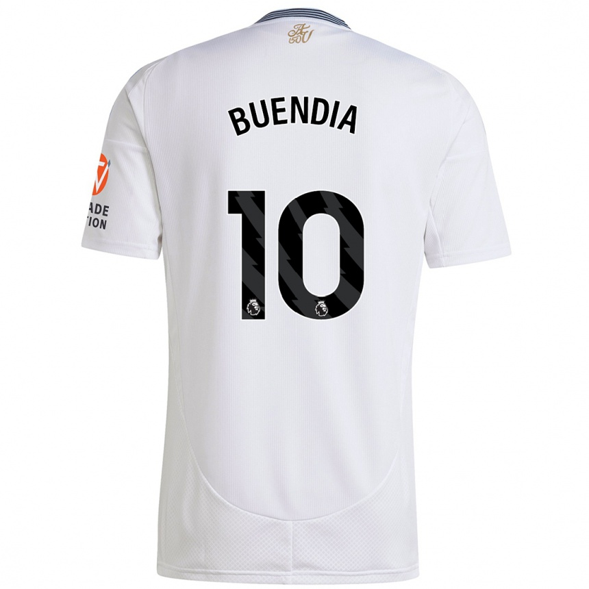 Enfant Football Maillot Emiliano Buendía #10 Blanc Tenues Extérieur 2024/25 Canada