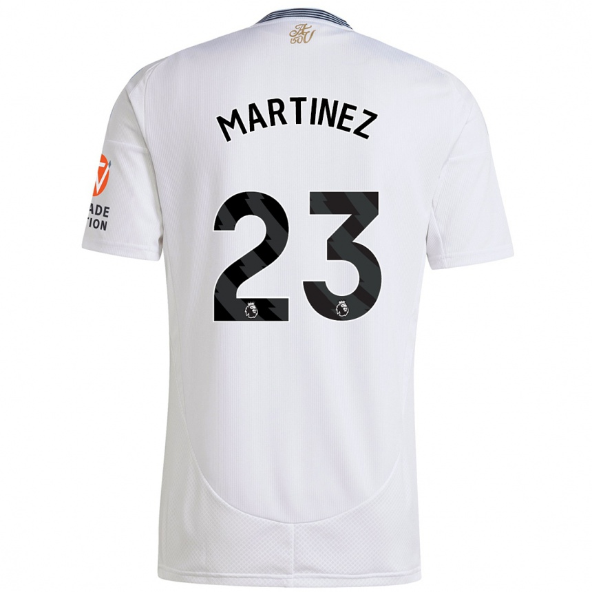 Kids Football Emiliano Martínez #23 White Away Jersey 2024/25 T-Shirt Canada