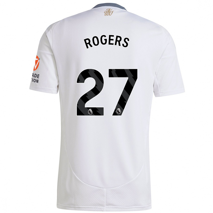 Enfant Football Maillot Morgan Rogers #27 Blanc Tenues Extérieur 2024/25 Canada