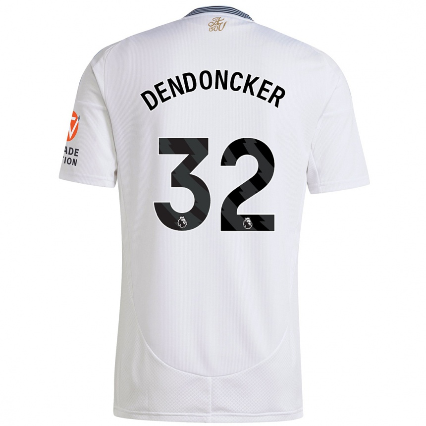 Enfant Football Maillot Leander Dendoncker #32 Blanc Tenues Extérieur 2024/25 Canada