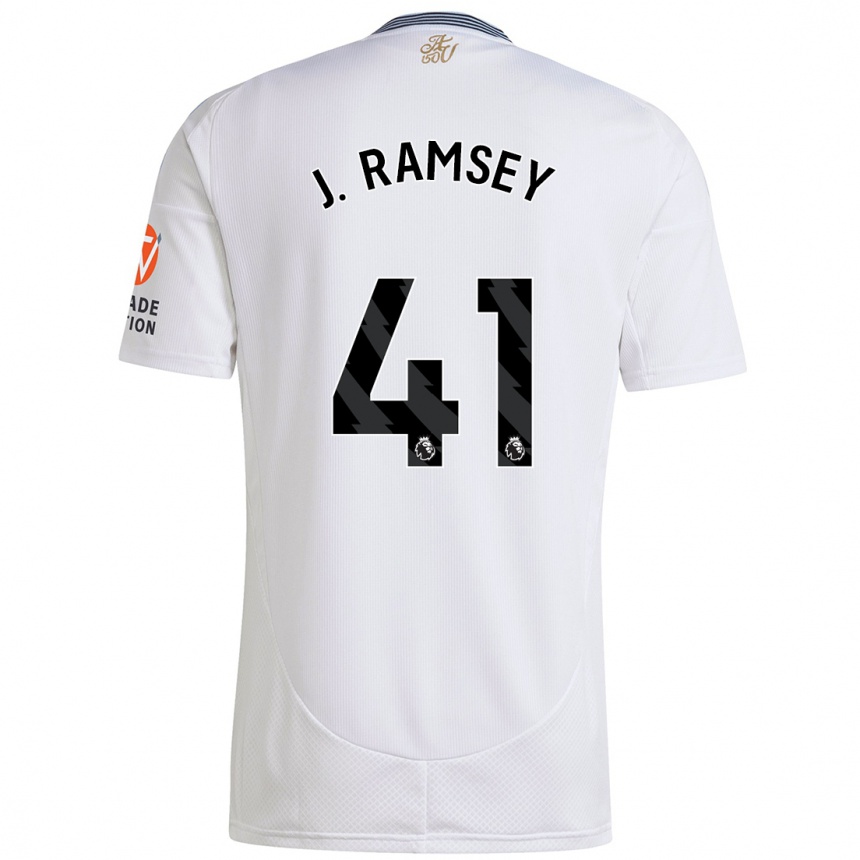 Enfant Football Maillot Jacob Ramsey #41 Blanc Tenues Extérieur 2024/25 Canada