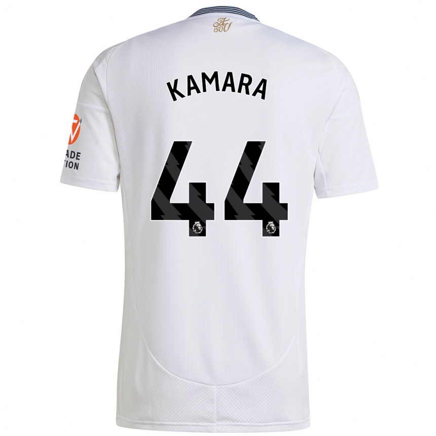 Enfant Football Maillot Boubacar Kamara #44 Blanc Tenues Extérieur 2024/25 Canada