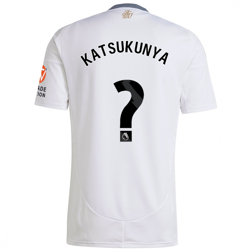 Kids Football Thierry Katsukunya #0 White Away Jersey 2024/25 T-Shirt Canada