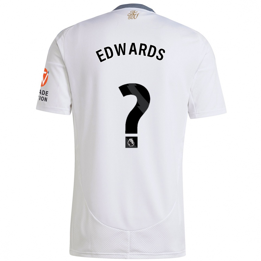 Enfant Football Maillot I-Lani Edwards #0 Blanc Tenues Extérieur 2024/25 Canada