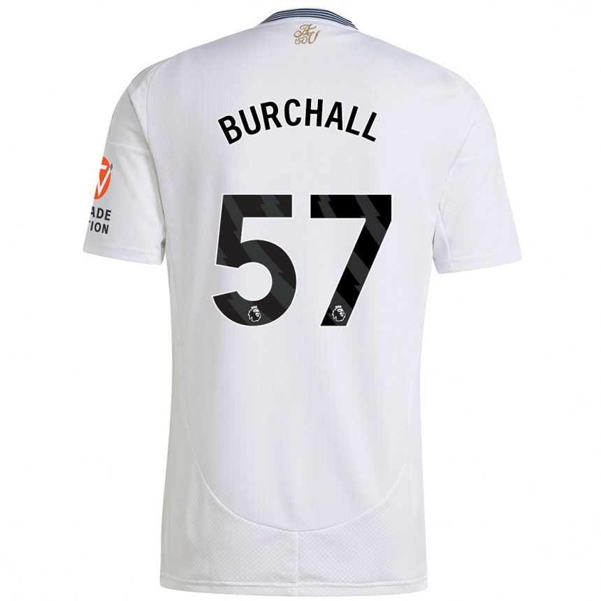 Enfant Football Maillot Ajani Burchall #57 Blanc Tenues Extérieur 2024/25 Canada