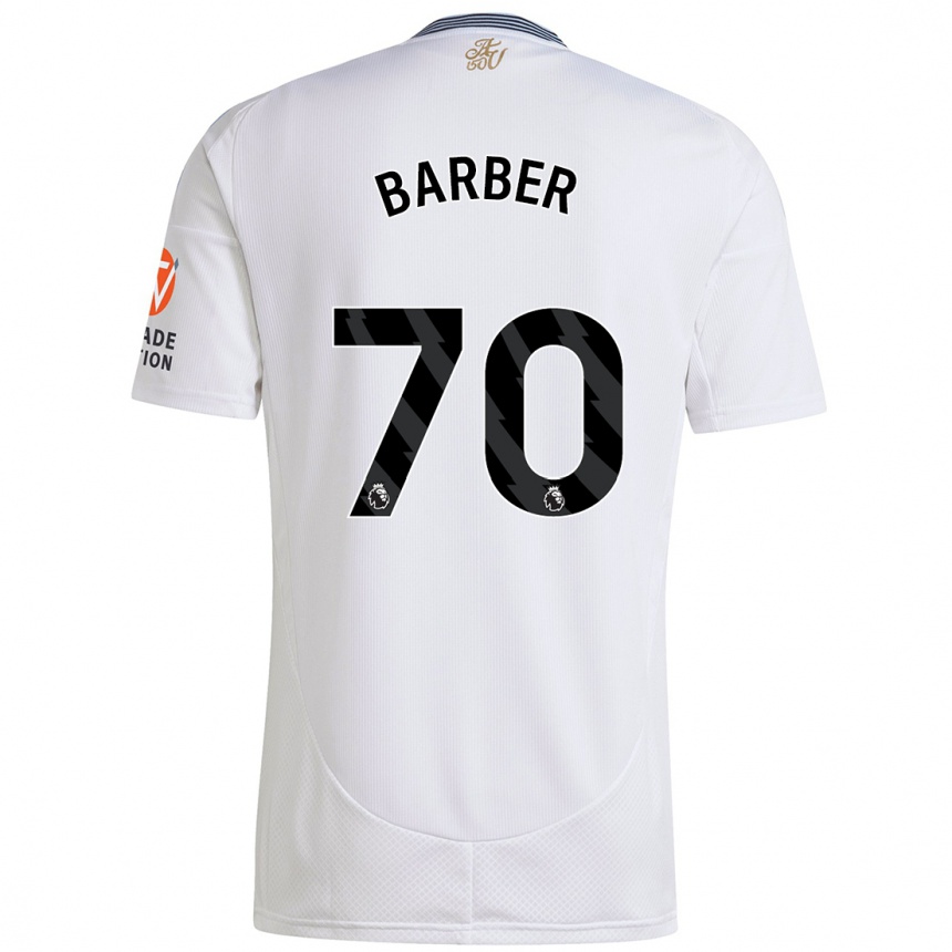 Enfant Football Maillot Jayden Barber #70 Blanc Tenues Extérieur 2024/25 Canada