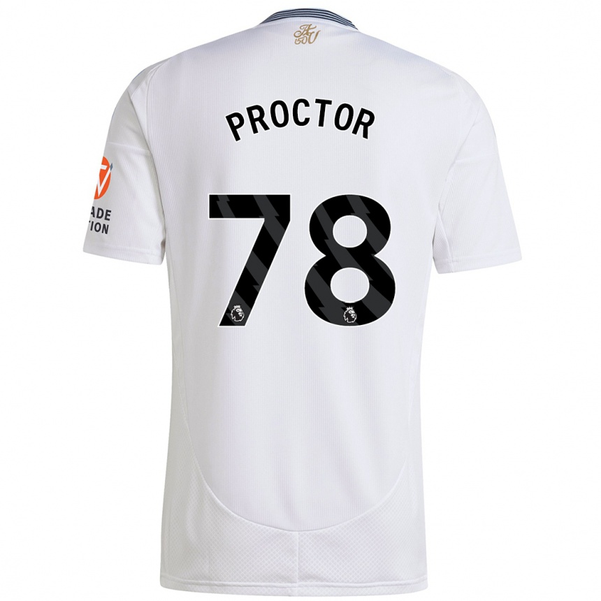 Kids Football Sam Proctor #78 White Away Jersey 2024/25 T-Shirt Canada