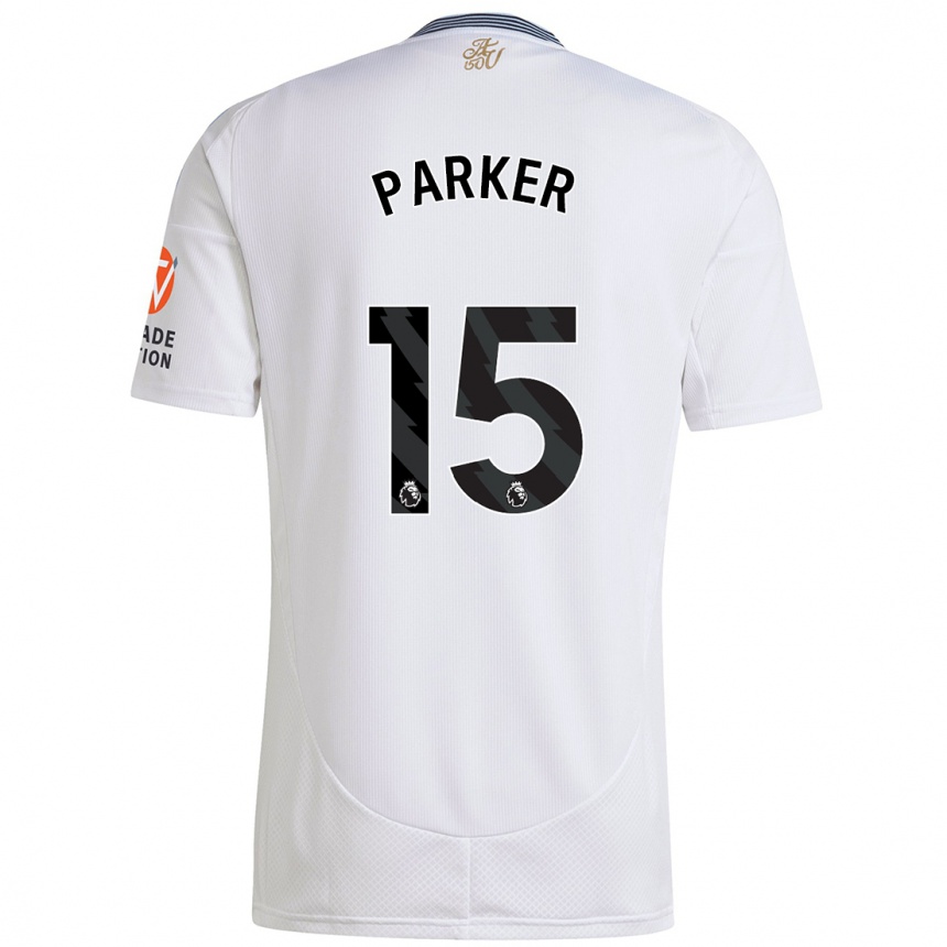 Kids Football Lucy Parker #15 White Away Jersey 2024/25 T-Shirt Canada