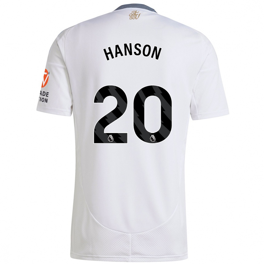 Enfant Football Maillot Kirsty Hanson #20 Blanc Tenues Extérieur 2024/25 Canada