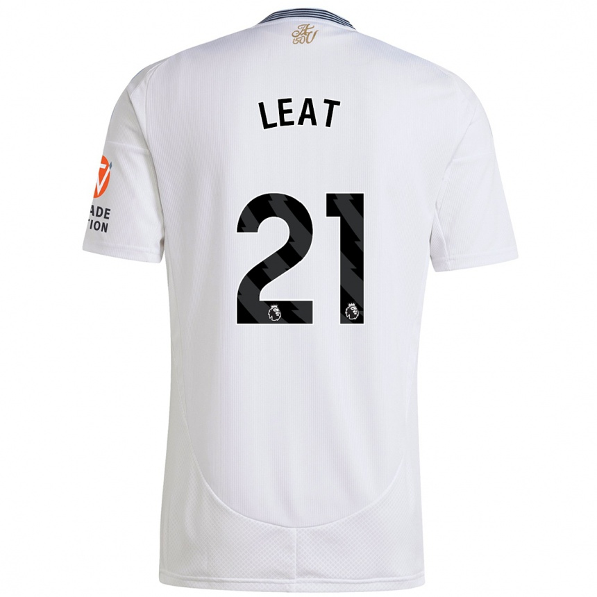 Kids Football Anna Leat #21 White Away Jersey 2024/25 T-Shirt Canada