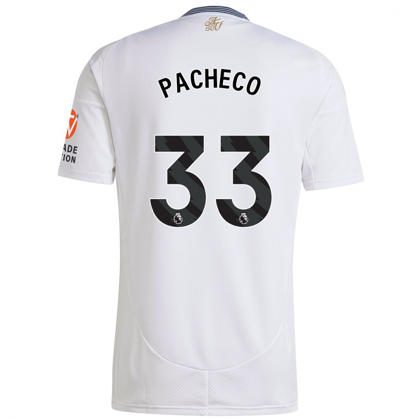 Kids Football Maz Pacheco #33 White Away Jersey 2024/25 T-Shirt Canada