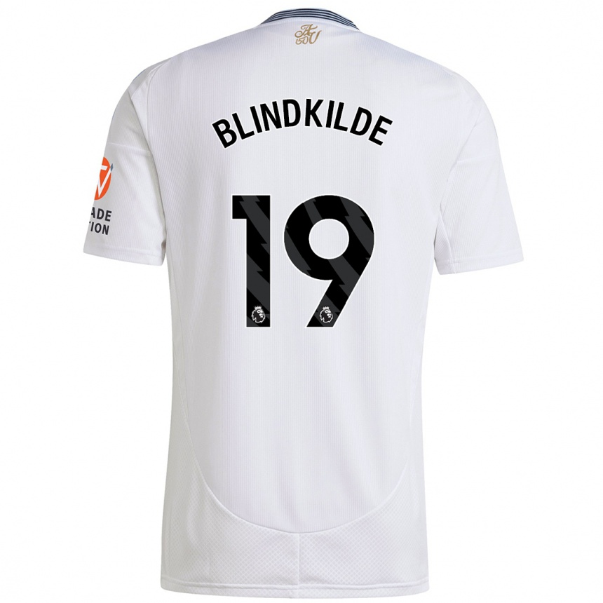 Enfant Football Maillot Laura Blindkilde #19 Blanc Tenues Extérieur 2024/25 Canada