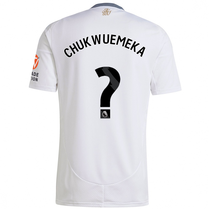 Enfant Football Maillot Caleb Chukwuemeka #0 Blanc Tenues Extérieur 2024/25 Canada