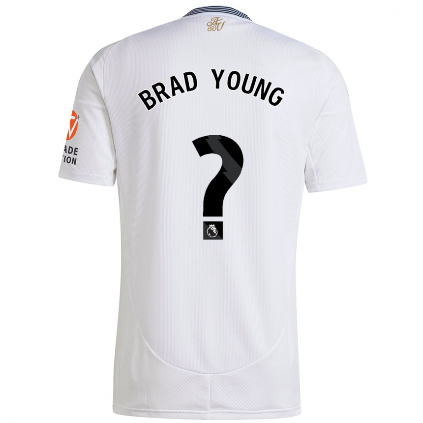 Enfant Football Maillot Brad Young #0 Blanc Tenues Extérieur 2024/25 Canada