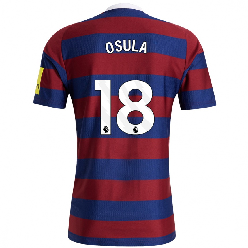 Enfant Football Maillot William Osula #18 Bordeaux Bleu Marine Tenues Extérieur 2024/25 Canada