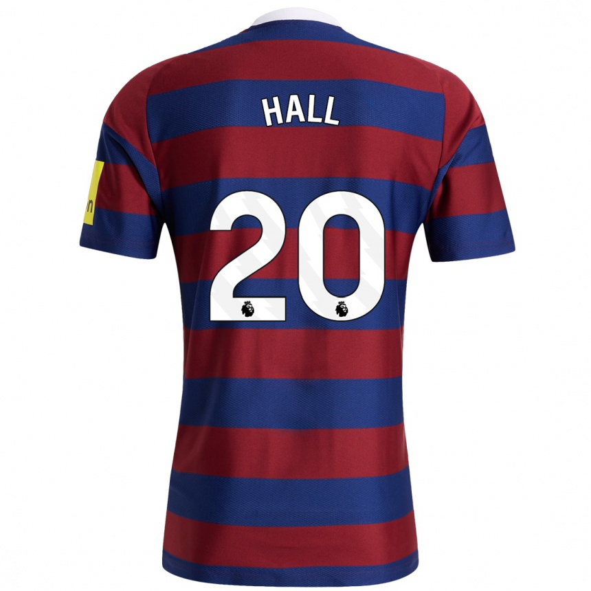 Enfant Football Maillot Lewis Hall #20 Bordeaux Bleu Marine Tenues Extérieur 2024/25 Canada