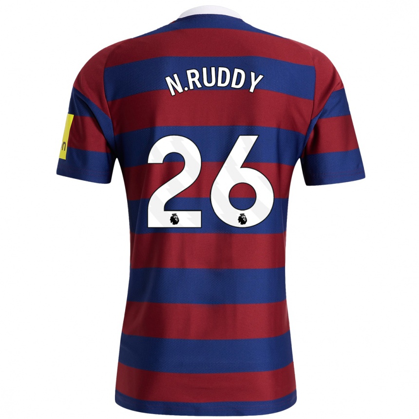 Enfant Football Maillot John Ruddy #26 Bordeaux Bleu Marine Tenues Extérieur 2024/25 Canada