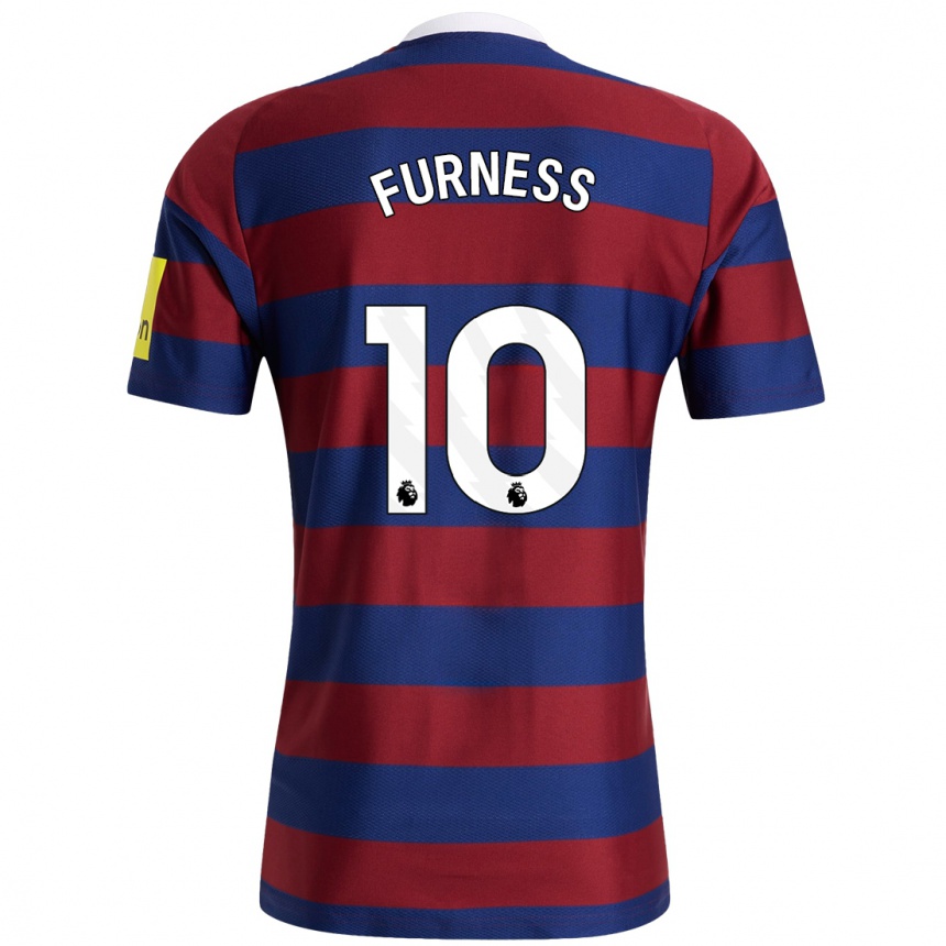 Enfant Football Maillot Rachel Furness #10 Bordeaux Bleu Marine Tenues Extérieur 2024/25 Canada