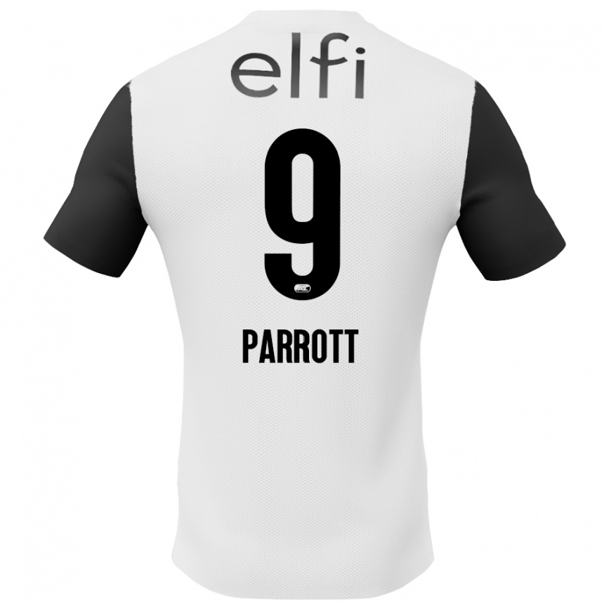 Kids Football Troy Parrott #9 White Black Away Jersey 2024/25 T-Shirt Canada