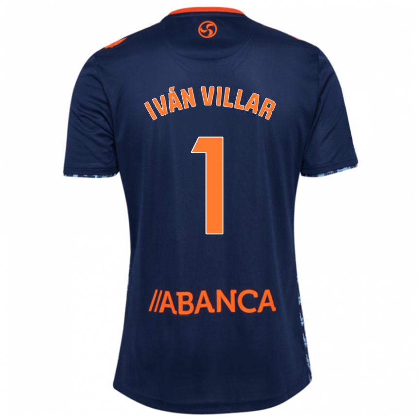 Enfant Football Maillot Iván Villar #1 Bleu Marine Tenues Extérieur 2024/25 Canada