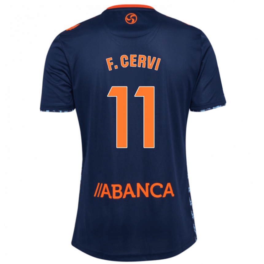 Enfant Football Maillot Franco Cervi #11 Bleu Marine Tenues Extérieur 2024/25 Canada