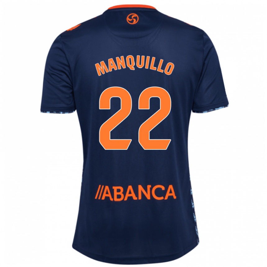 Kids Football Javier Manquillo #22 Navy Blue Away Jersey 2024/25 T-Shirt Canada