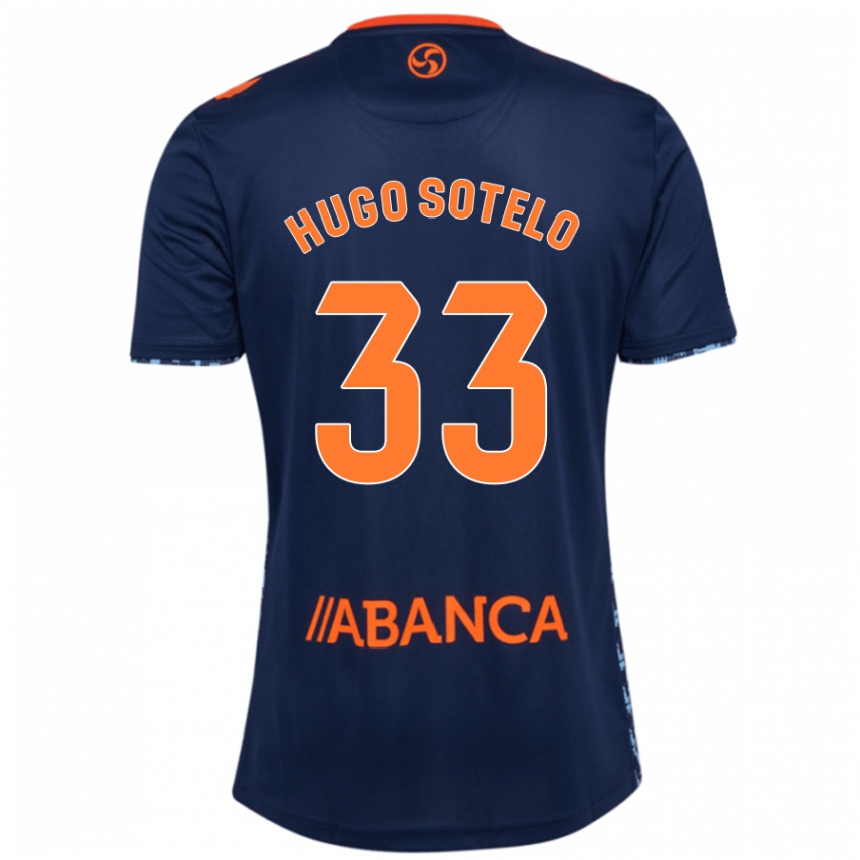 Enfant Football Maillot Hugo Sotelo #33 Bleu Marine Tenues Extérieur 2024/25 Canada