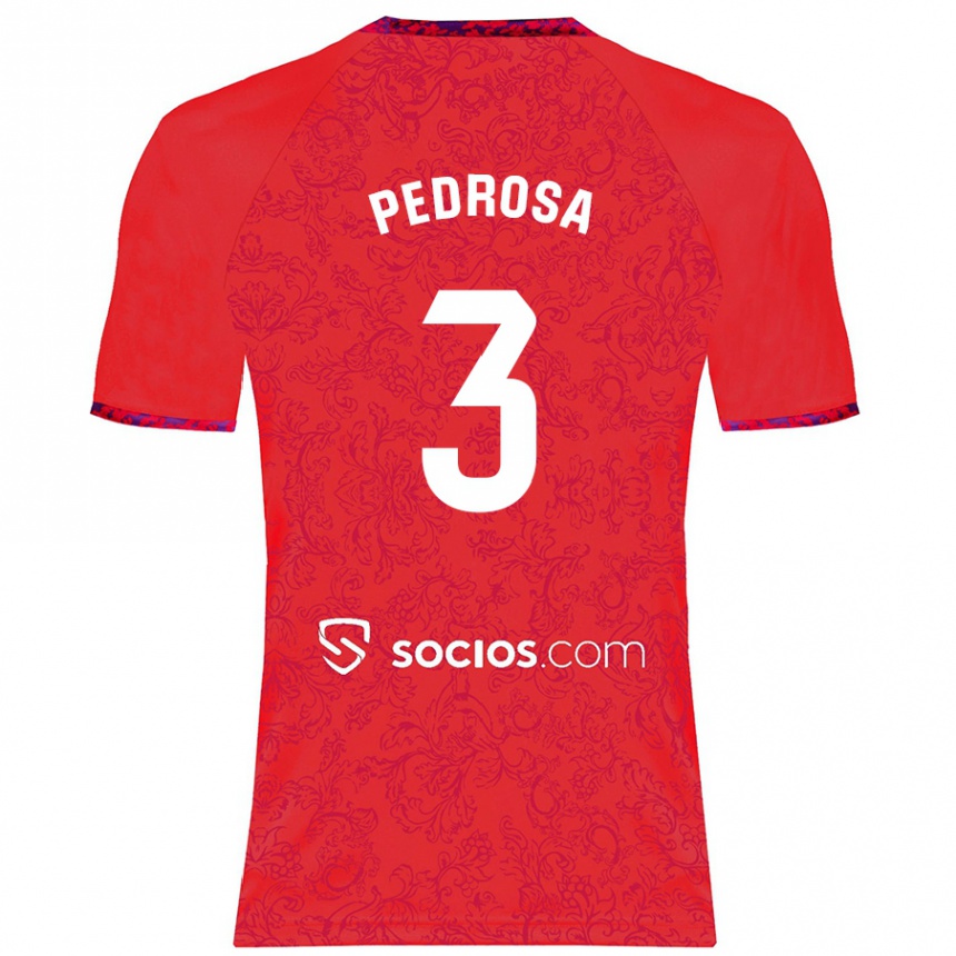 Enfant Football Maillot Adrià Pedrosa #3 Rouge Tenues Extérieur 2024/25 Canada