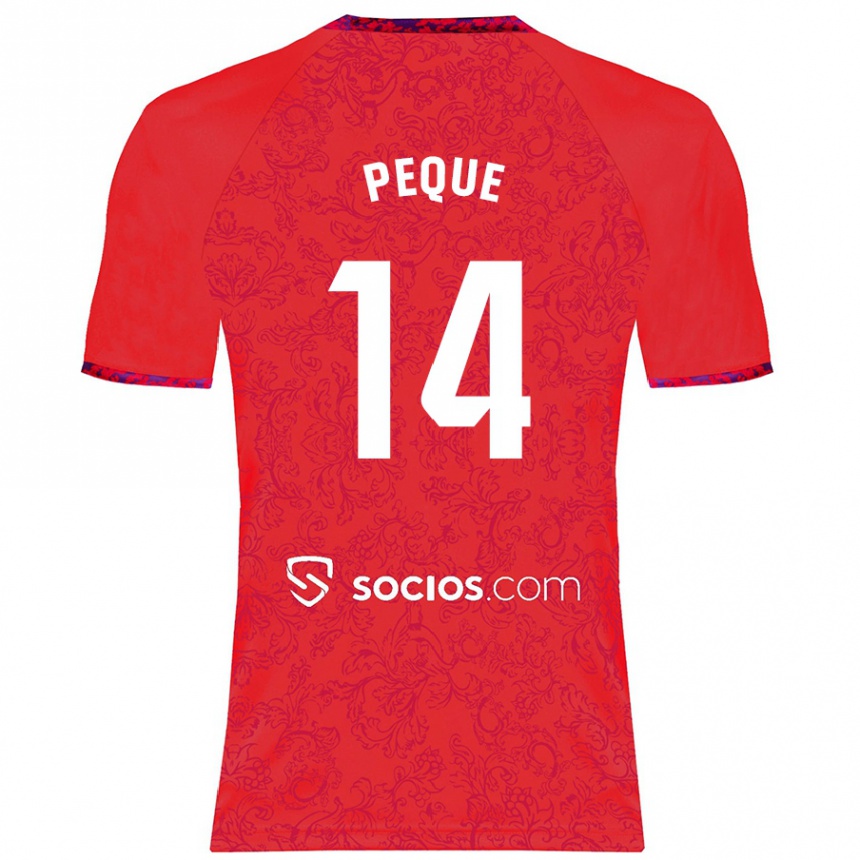 Enfant Football Maillot Peque Fernández #14 Rouge Tenues Extérieur 2024/25 Canada