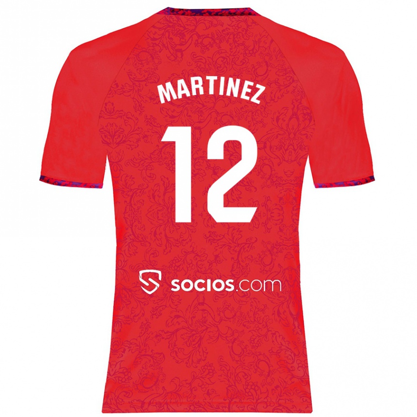 Enfant Football Maillot Gabri Martinez #12 Rouge Tenues Extérieur 2024/25 Canada