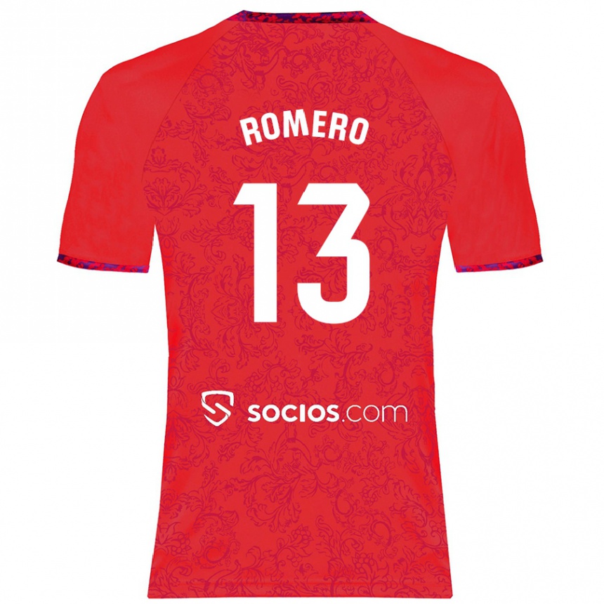 Kids Football Rafael Romero #13 Red Away Jersey 2024/25 T-Shirt Canada