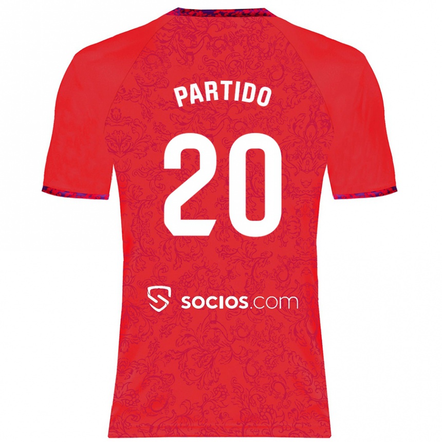 Enfant Football Maillot Paula Partido #20 Rouge Tenues Extérieur 2024/25 Canada