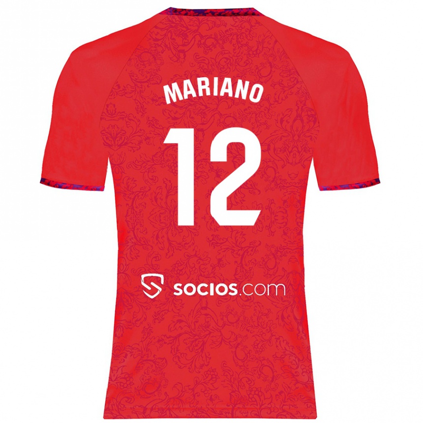 Enfant Football Maillot Mariano Diaz #12 Rouge Tenues Extérieur 2024/25 Canada