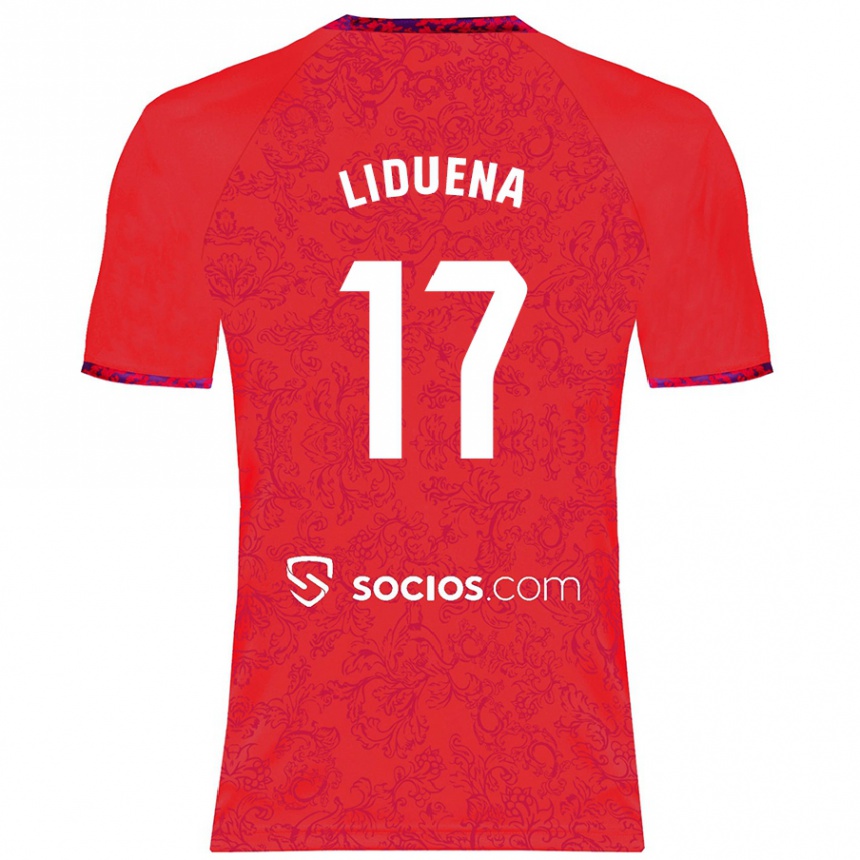 Enfant Football Maillot Daniel Lidueña #17 Rouge Tenues Extérieur 2024/25 Canada