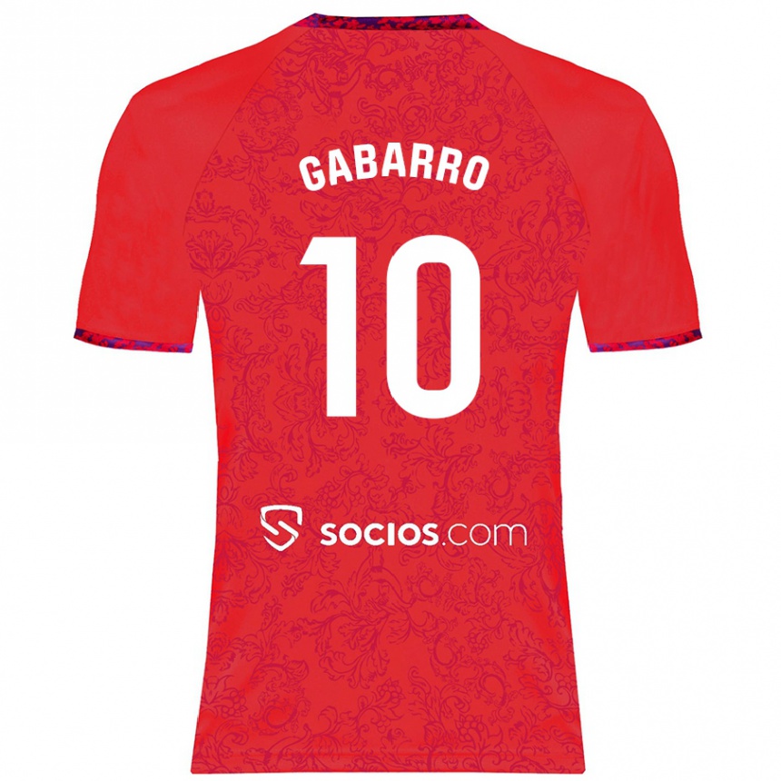 Enfant Football Maillot María Inmaculada Gabarro Romero #10 Rouge Tenues Extérieur 2024/25 Canada