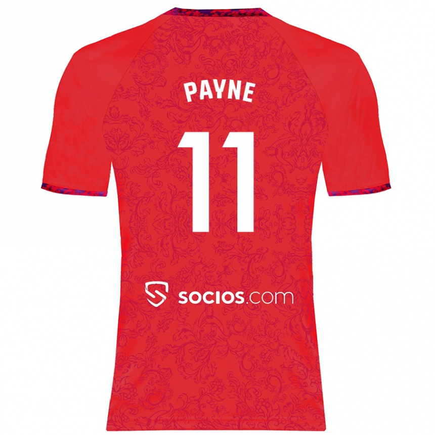 Enfant Football Maillot Antionette Oyedupe Toni Payne #11 Rouge Tenues Extérieur 2024/25 Canada