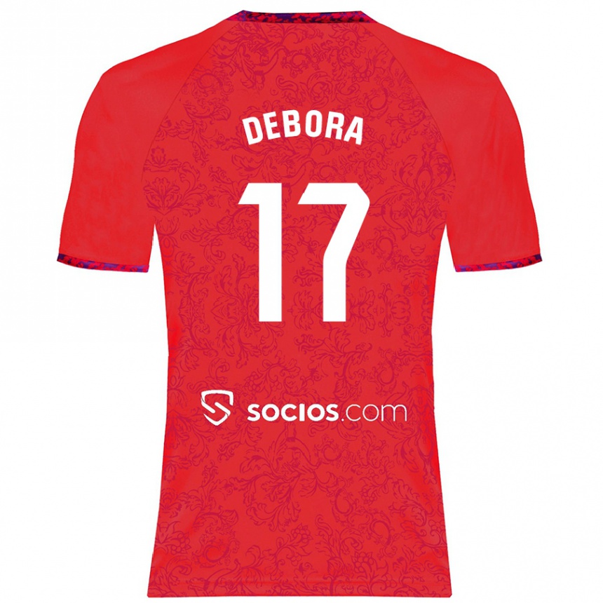 Enfant Football Maillot Débora García Mateo #17 Rouge Tenues Extérieur 2024/25 Canada