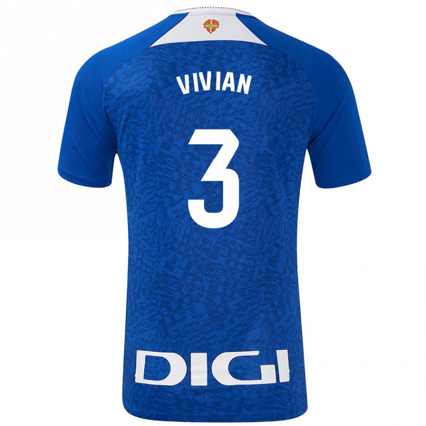 Kids Football Dani Vivian #3 Royal Blue Away Jersey 2024/25 T-Shirt Canada