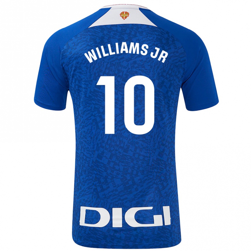 Enfant Football Maillot Nico Williams #10 Bleu Roi Tenues Extérieur 2024/25 Canada