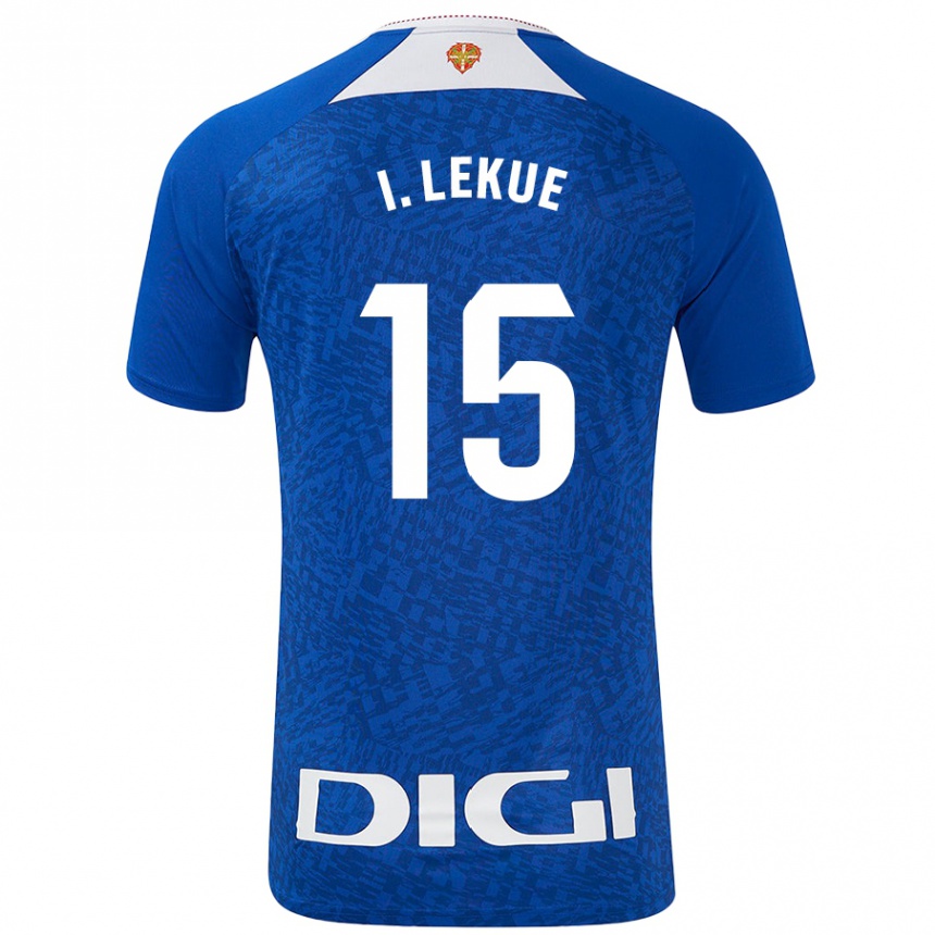 Kids Football Iñigo Lekue #15 Royal Blue Away Jersey 2024/25 T-Shirt Canada