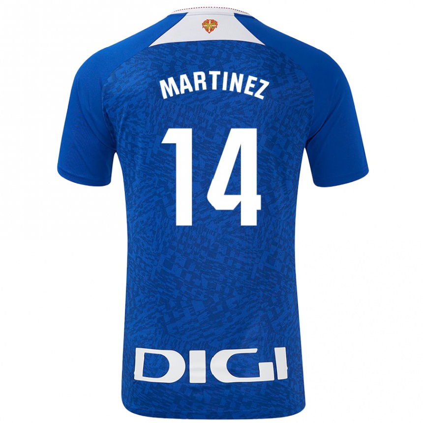 Kids Football Pablo Martínez #14 Royal Blue Away Jersey 2024/25 T-Shirt Canada