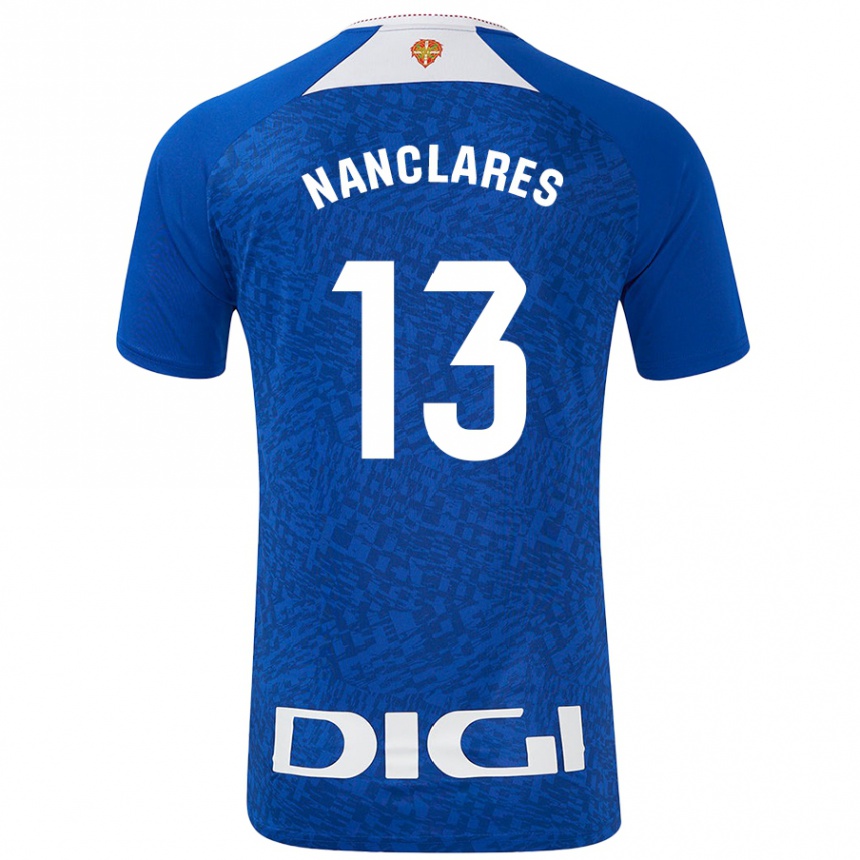 Kids Football Adriana Nanclares #13 Royal Blue Away Jersey 2024/25 T-Shirt Canada