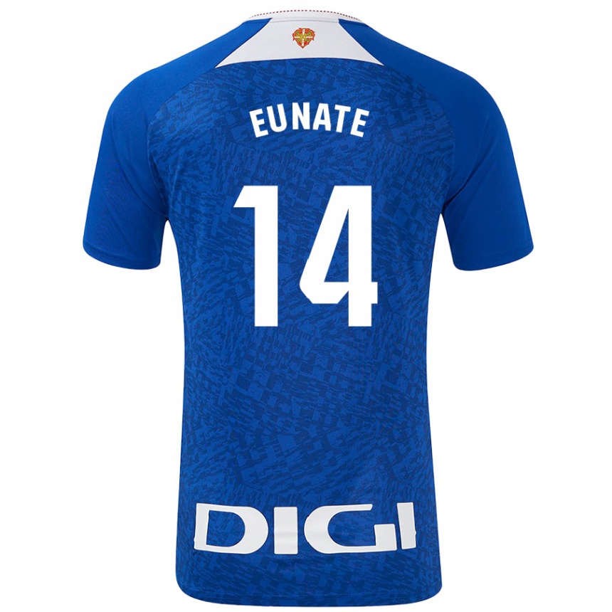 Kids Football Eunate Arraiza Otazu #14 Royal Blue Away Jersey 2024/25 T-Shirt Canada