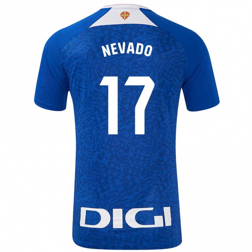 Enfant Football Maillot Nerea Nevado Gómez #17 Bleu Roi Tenues Extérieur 2024/25 Canada