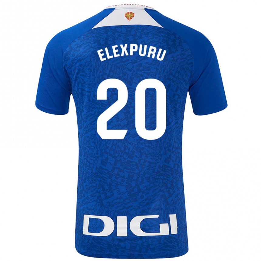 Enfant Football Maillot Ane Elexpuru Añorga #20 Bleu Roi Tenues Extérieur 2024/25 Canada