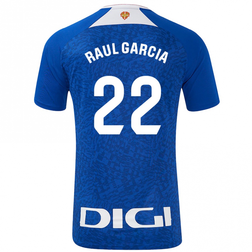 Kids Football Raúl García #22 Royal Blue Away Jersey 2024/25 T-Shirt Canada